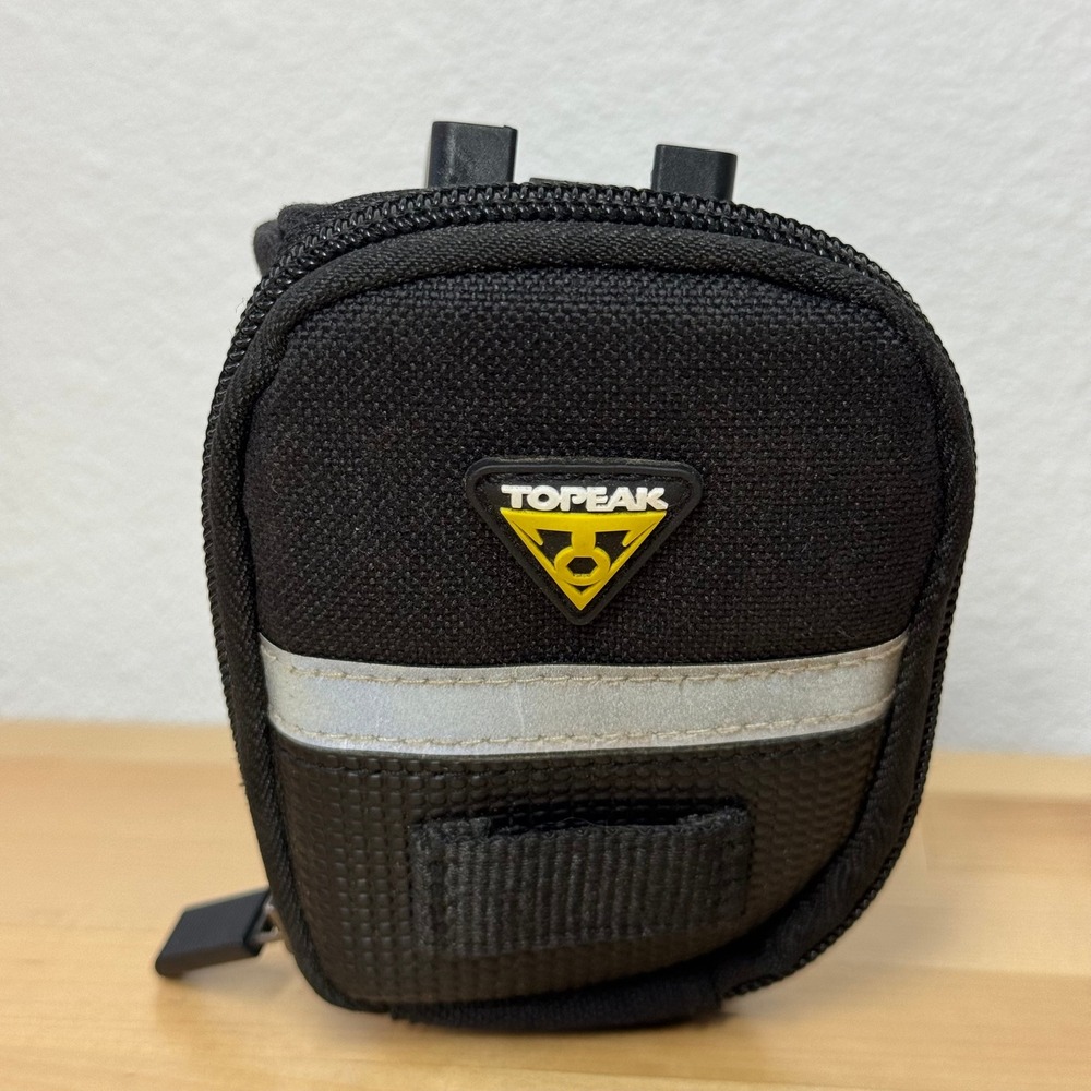 Topeak Aero Wedge Pack QuickClick Small Bike Saddle Bag Black Reflective